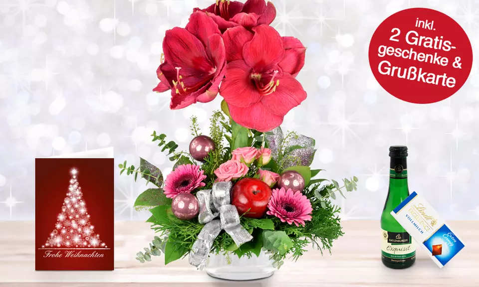 Weihnachtlicher Blumenstrauß