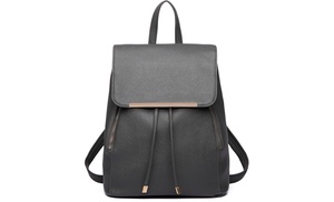 Miss Lulu Faux Leather Fashion Backpack