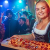 Image 3: Delicious German Hot Dog or Pizza with Beer or Wine - One, Two or Four