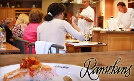 $120 for Chef's Table Cooking Class for Two, Plus 30% Off One- or Two-Night Stay, at Ramekins Culinary School, Events & Inn ($292 Value) - Primary Image