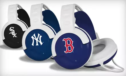 $39 for a Pair of Pangea Brands MLB Fan Jams Logo-Branded Headphones ($69.99 Value) - Primary Image