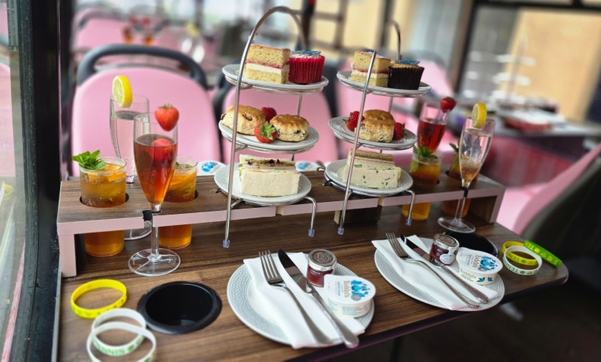 Image 3: Wimbledon Themed Afternoon Tea Bus Tour with Prosecco & Souvenir Mug!