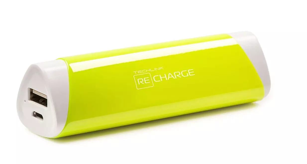 Powerbank rond Techlink jaune - Primary Image