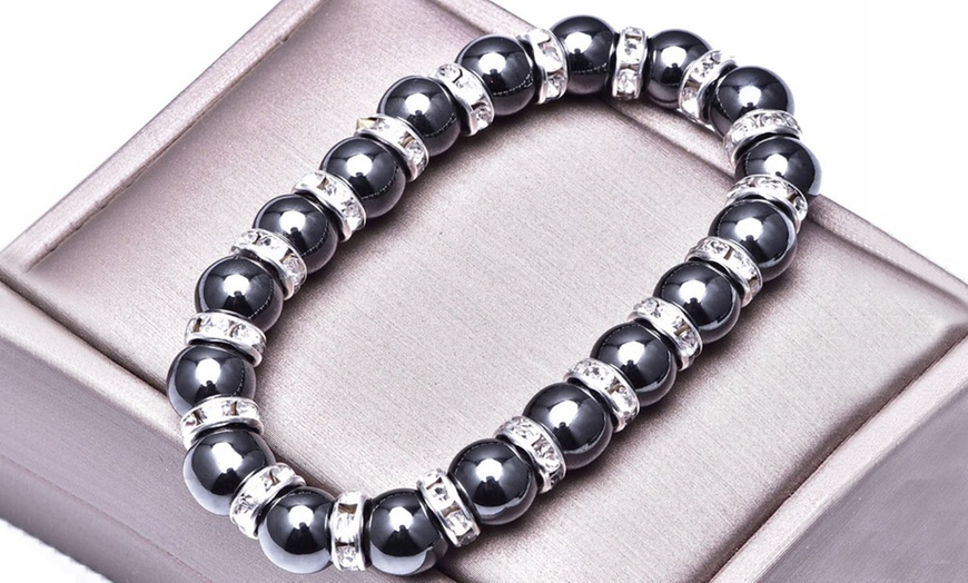 Image 2: Black Stone Bracelet