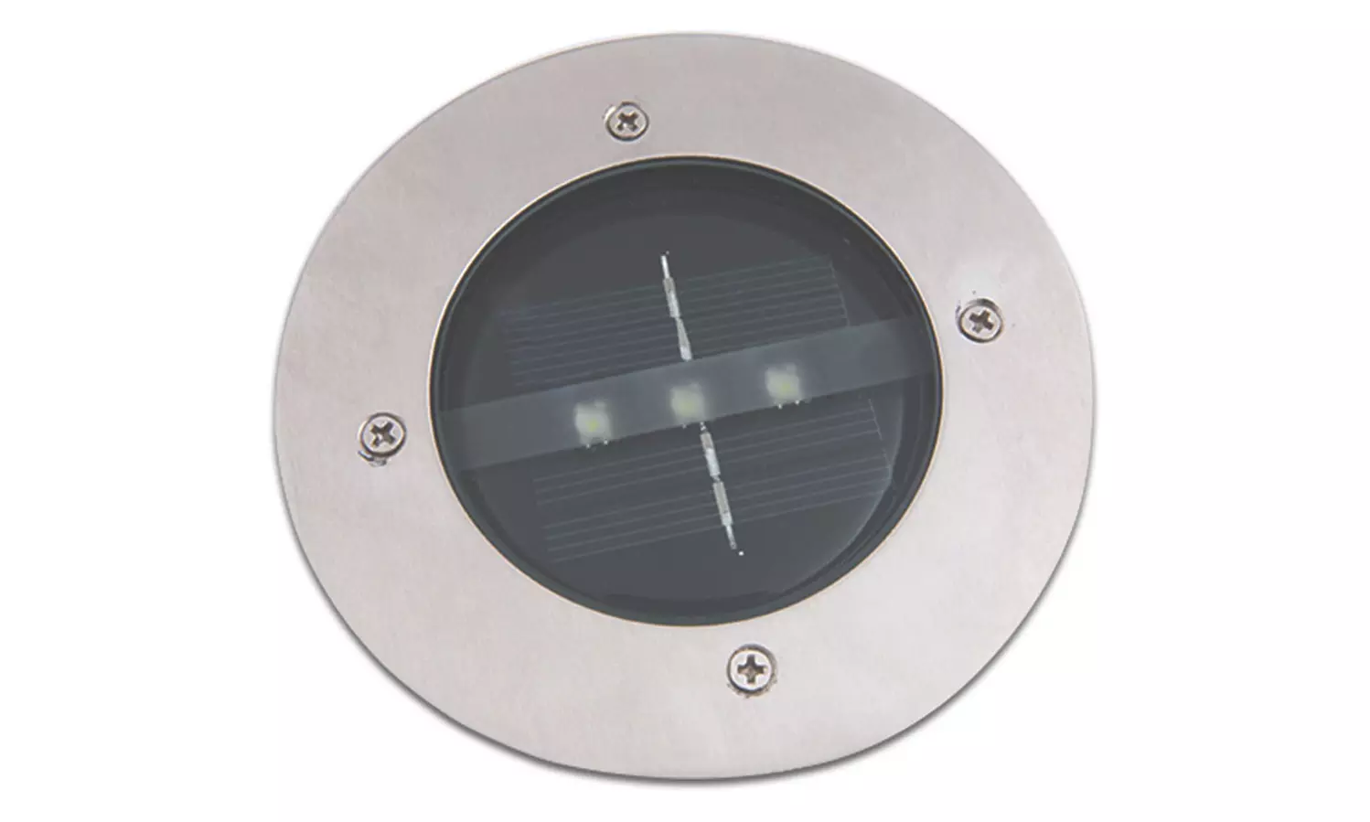 Solar Powered Round In-Ground LED Deck Light - Second Medium