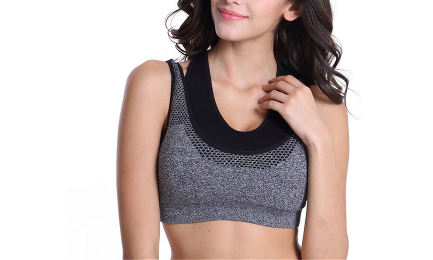 Image 3: Double Strap Sports Bra