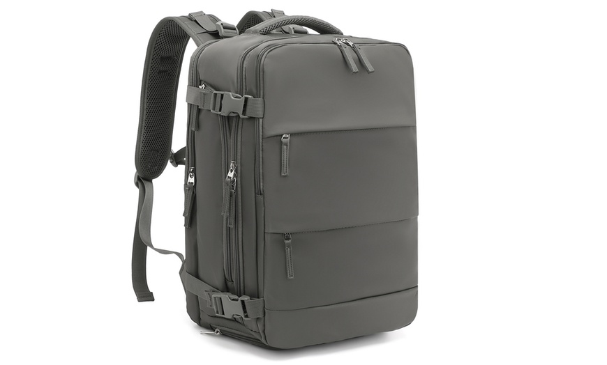 Image 30: 25L Multi-Functional Laptop Bag with USB Port and Shoe Compartment