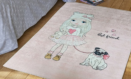 Tapis enfant motif Best Friend