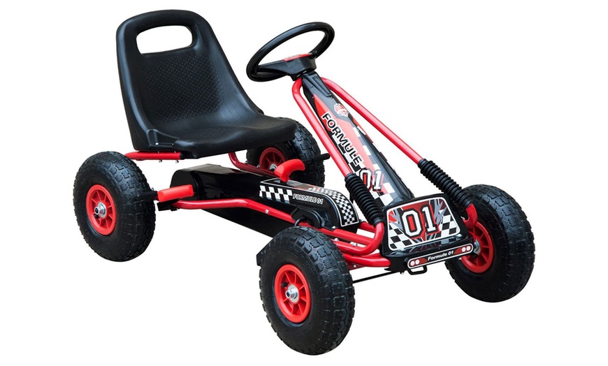 Image 26: HomCom Kids Go Kart Riding Toys