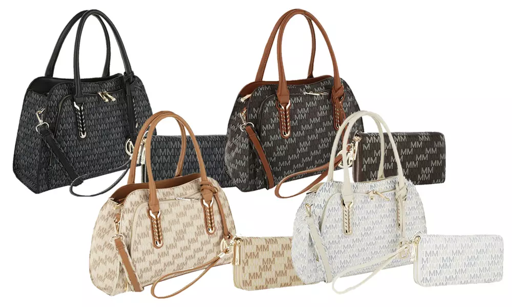 MKF Collection Melissa M Signature Series Handbag, Wallet, or Set of Both by Mia K. - Primary Image