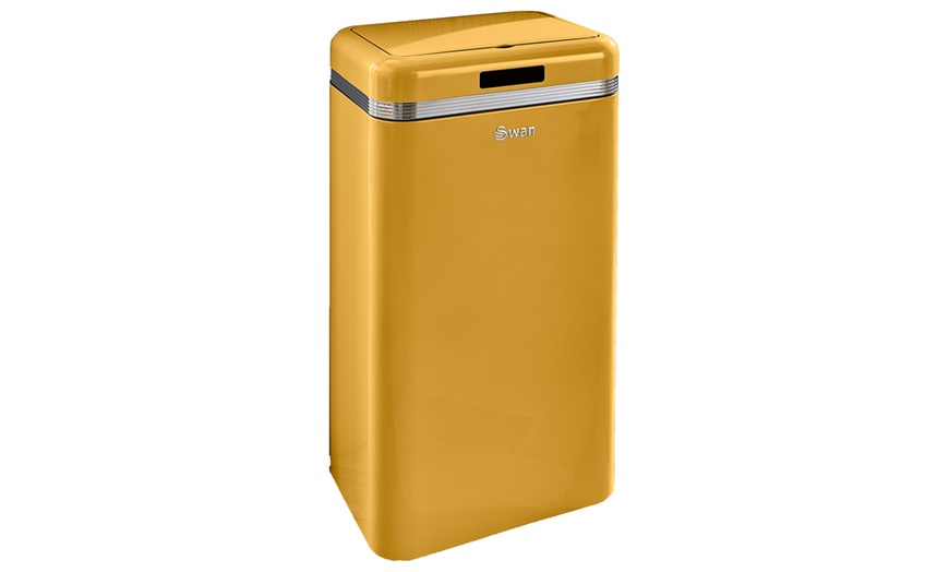 Image 8: Swan Retro-Style 45L Square Sensor Bin With Free Delivery