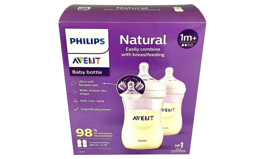 Philips Avent Natural Feeding Bottles 260ml Two-Pack | Groupon