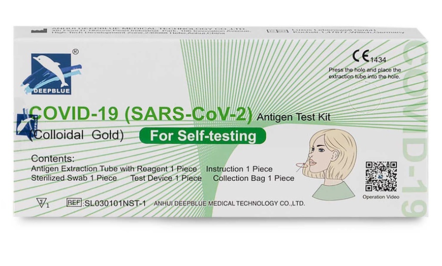 Image 1: Deepblue Covid-19 Sars-Cov-2 Antigen Test Kits