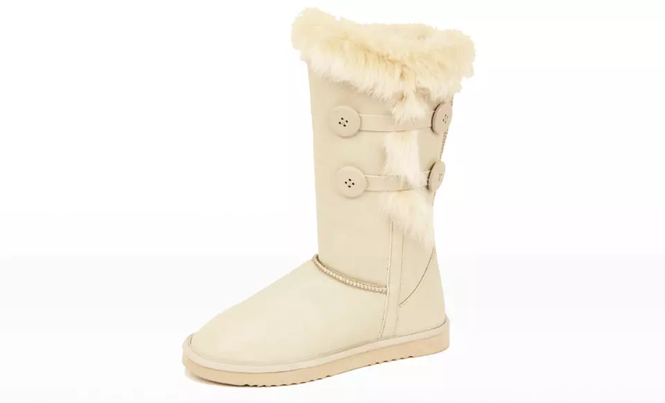 Silver Dew Elegant Genuine Fur Boots. Multiple Colors Available.   - Second Medium
