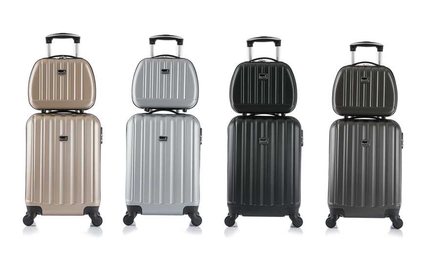 Image 1: Two-Piece Luggage Set 