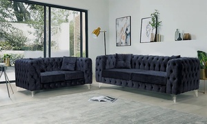 Chicago Chesterfield Three- and Two-Seater Sofa Set