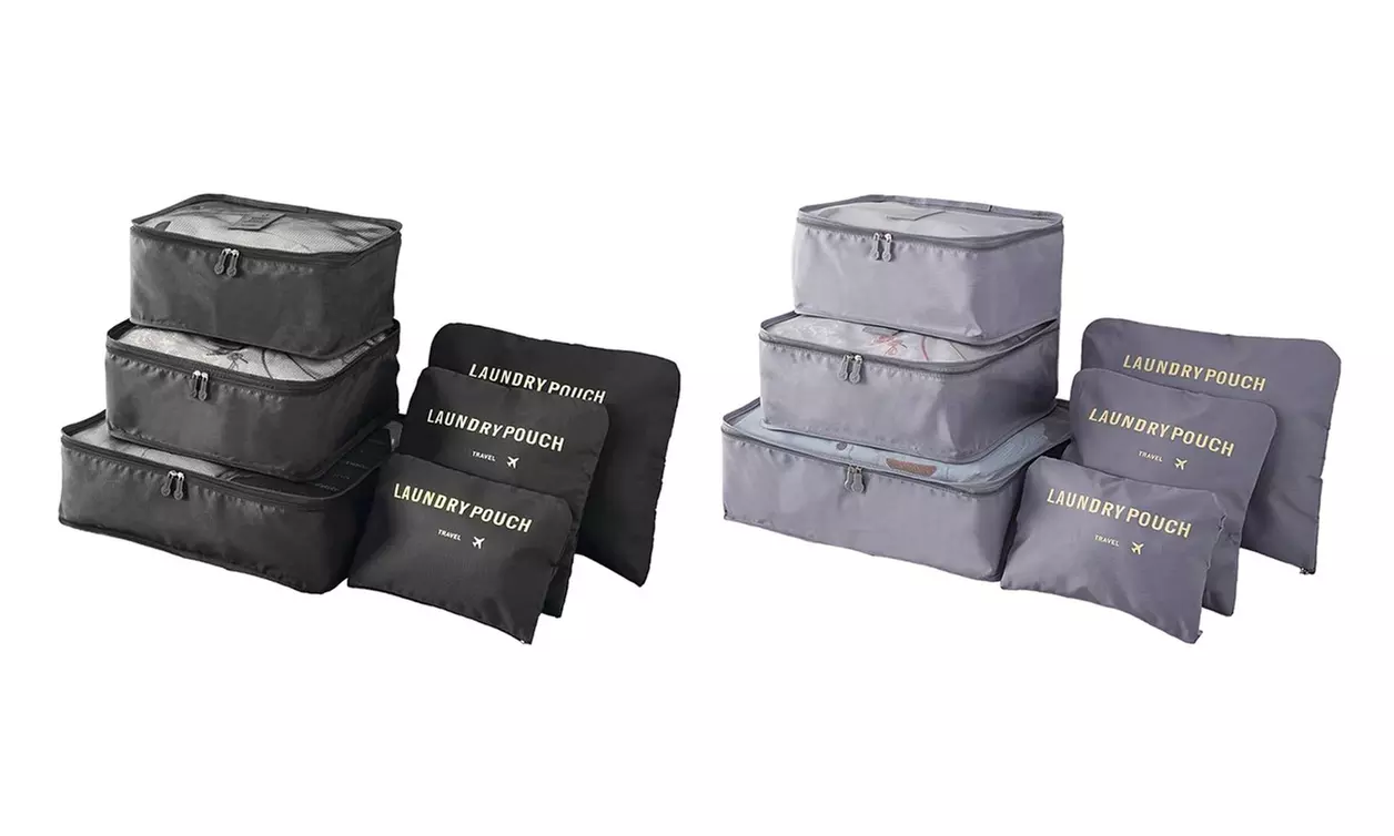 1x oder 2x 6-teiliges Koffer-Organizer-Set