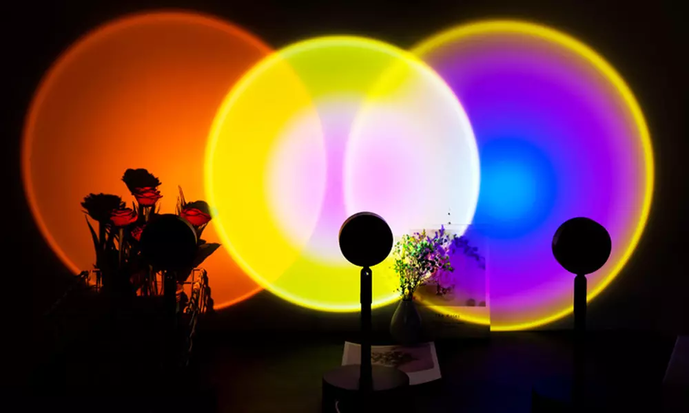 Lampe de sol pour projection coucher de soleil, lumière au choix - Primary Image