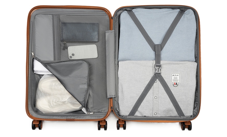 Image 17: Lightweight Hard Shell ABS+PC Suitcase with TSA Lock 