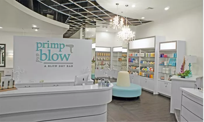 Blowout Packages at Primp and Blow (Up to 45% Off). Two Options Available. - Primary Image
