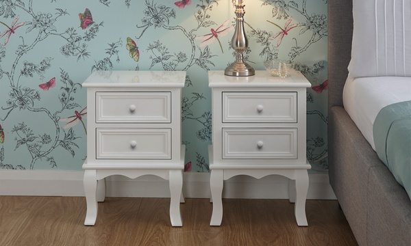 One Or Two White Bedside Tables