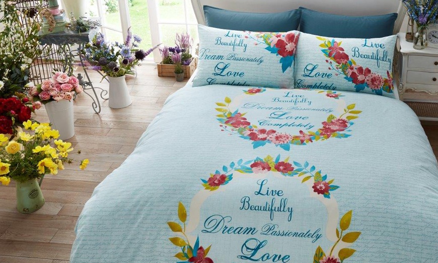 Image 4: Easy-Care Duvet Cover Set