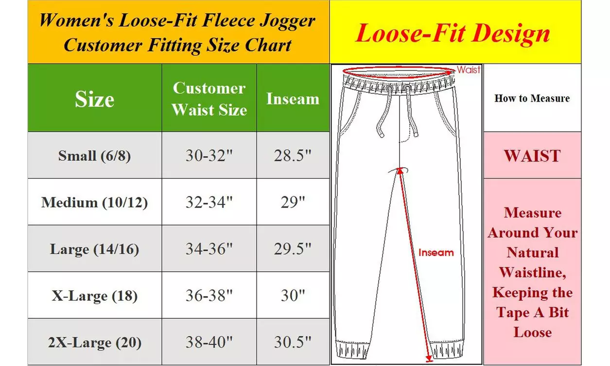 (3-Pack) Women's Loose Fitting Fleece Jogger Sweatpants (Sizes, S-2XL)
