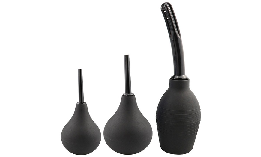 Image 2: Silicone Douche Anal Cleaner Kit
