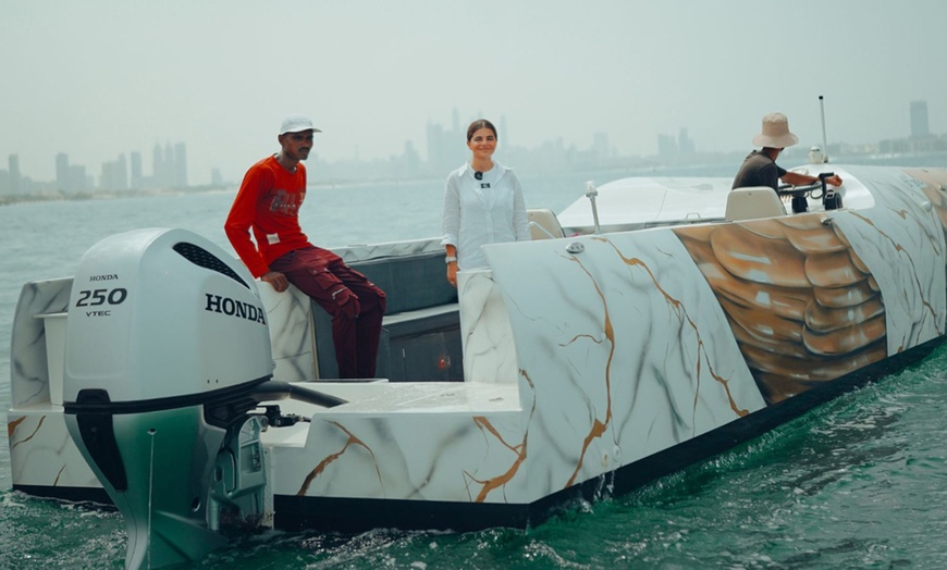 Image 3: Unwind on the 35-Ft Golden Falcon – 1, 2 or 3-Hour Cruise for Up to 8