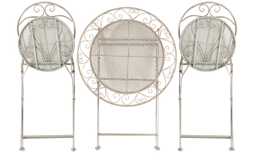 Image 3: Three-Piece Heart Bistro Set