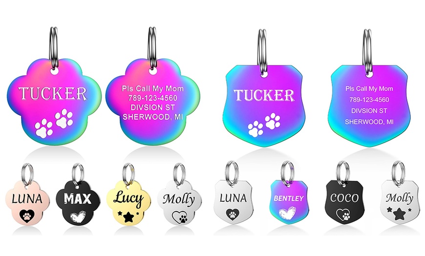 Image 6: 1 or 2 Personalized Pet Tags