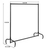 Image 9: 4ft/5ft/6ft Heavy Duty Metal Clothes Rail