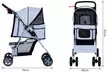 Pawhut Pet Stroller for Small Pets - Second Medium