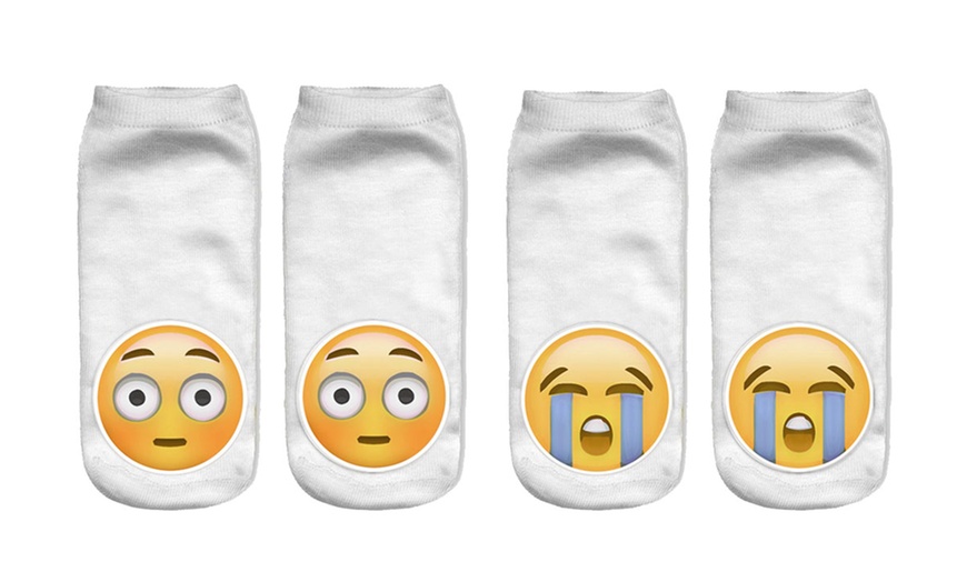 Image 15: Lot de 2, 5 ou 10 paires de chaussettes Emoji 