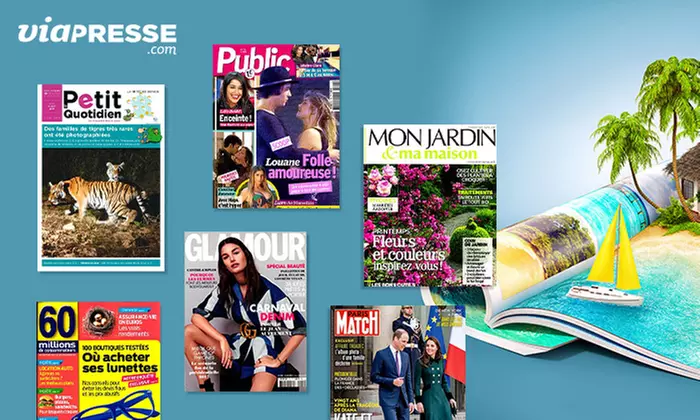 Un bon d'achat d'une valeur de 30 € au prix de 15 € à utiliser sur le site Viapresse (50% de réduction) - Primary Image