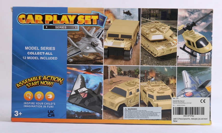 Image 6: 12-Piece Special Forces Assorted Military Vehicles Play Set