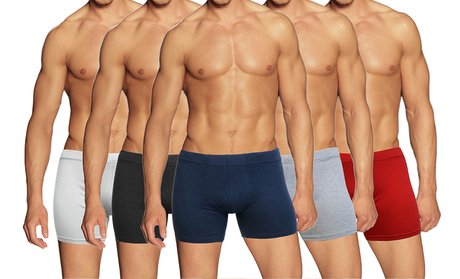 100% Egyptian Cotton Seamless Boxer Briefs (3-Pack)