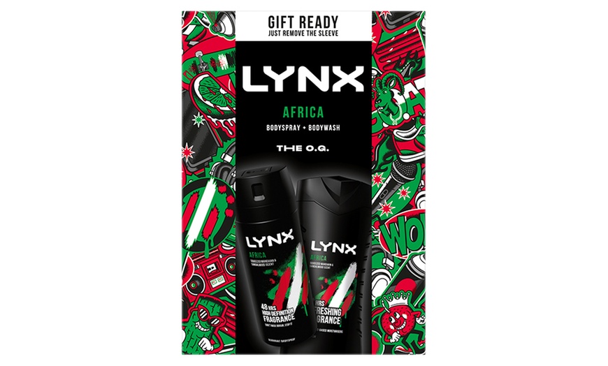 Image 3: Lynx Africa O.G. Body Wash and Body Spray Gift Set for Him