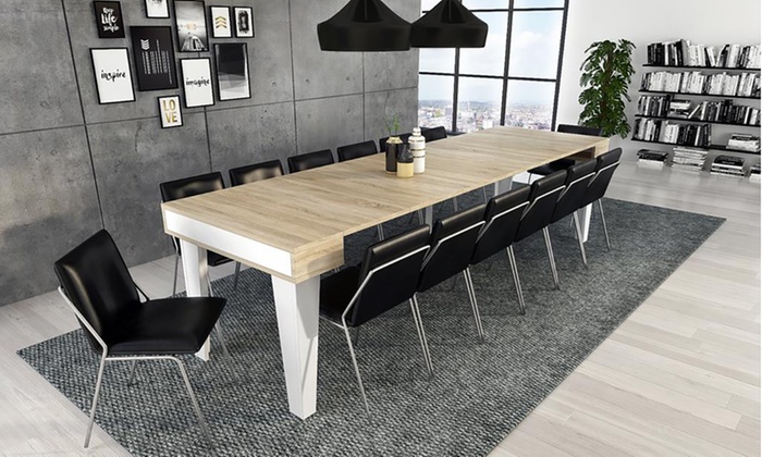 Jusqu'à 66% Table à rallonge scandinave | Groupon