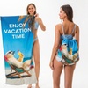 Image 6: 2-in-1 Convertible Beach Towel Backpack