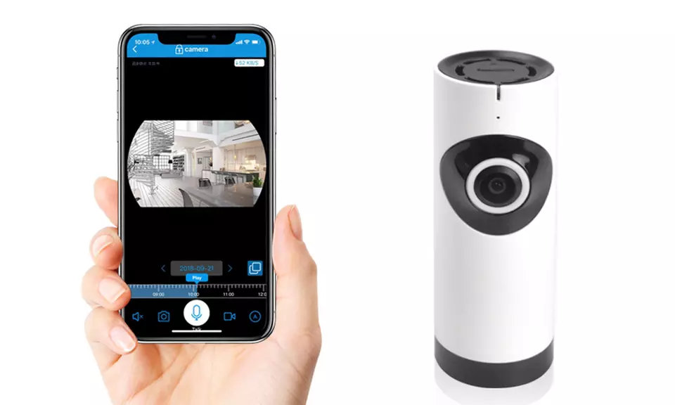 Apachie Fish-Eye Security Camera with Optional 16GB Micro SD Card - Primary Image