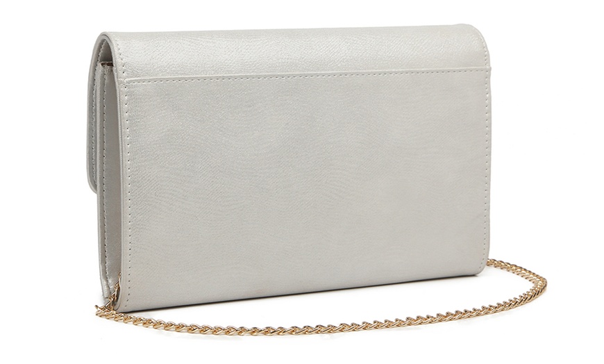 Image 3: Elegant Flap Clutch Chain Evening Bag