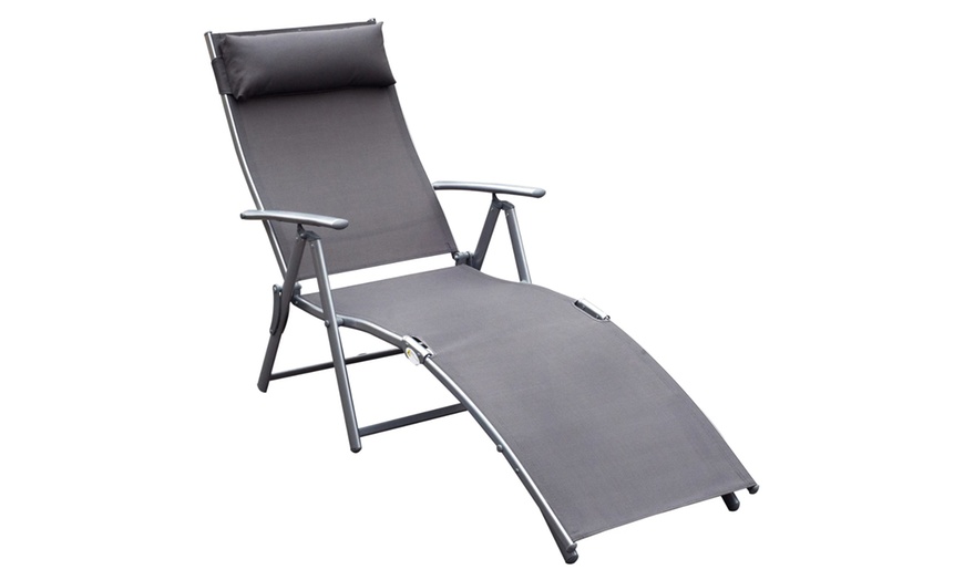 Image 7: Outsunny Sun Lounger