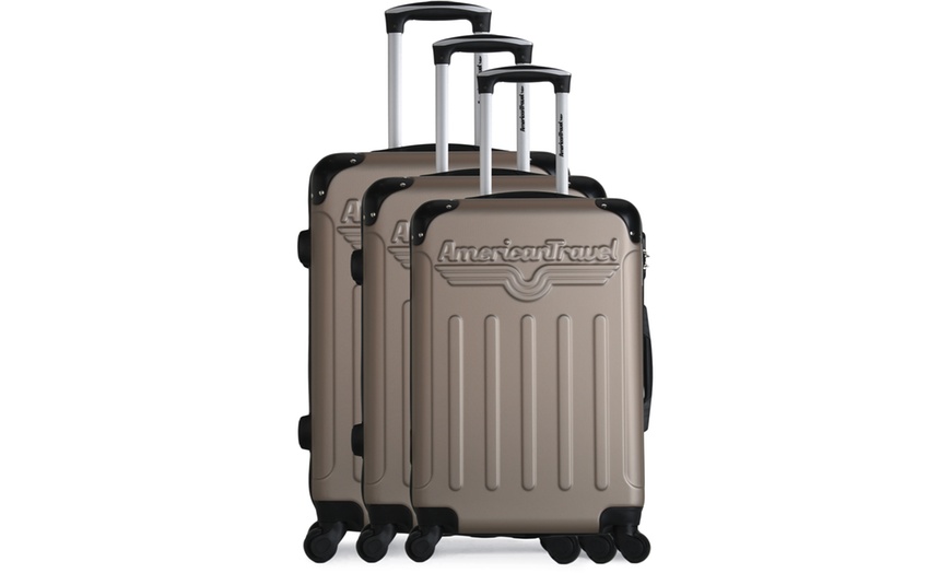 Image 8: Three American Travel Suitcases