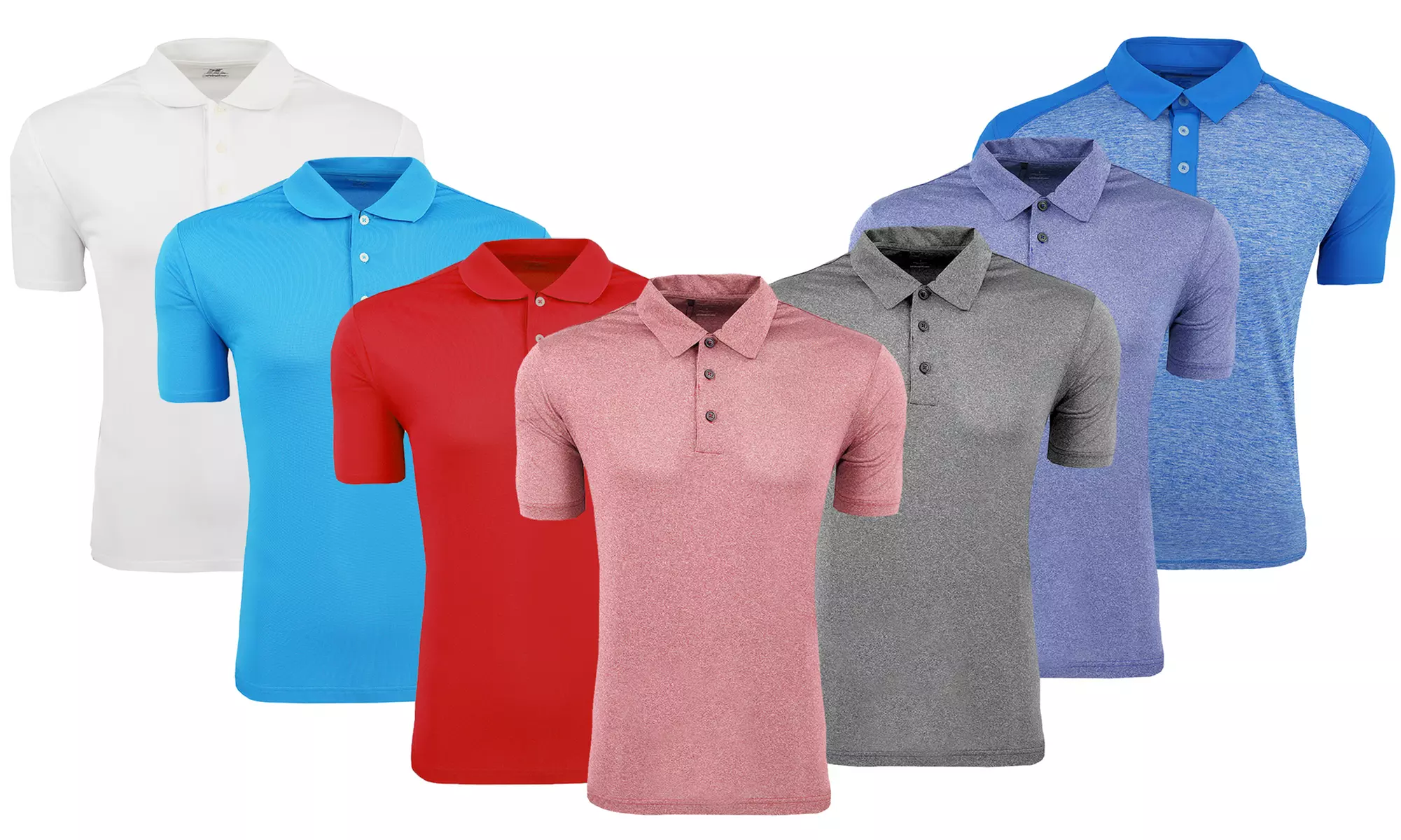Adidas Men's ClimaLite Heathered Polo (XS-3XL) - Primary Image