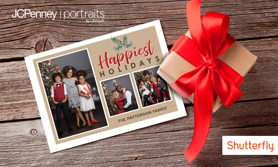 Professional Photo Session with 5"x7" Shutterfly Holiday Cards at JCPenney Portraits (Up to 75% Off) - Second Medium