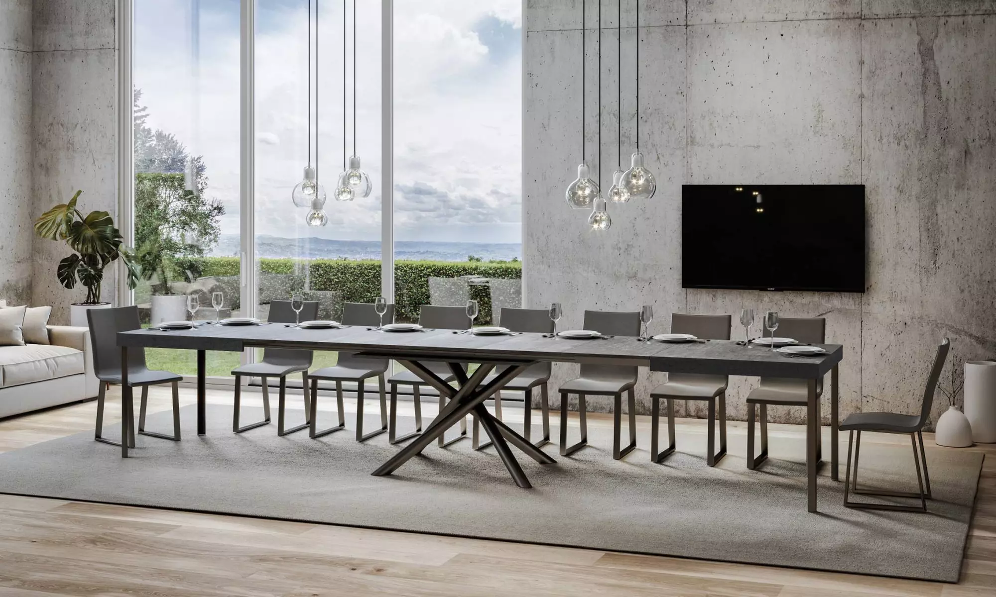 Table avec rallonge "Famas"