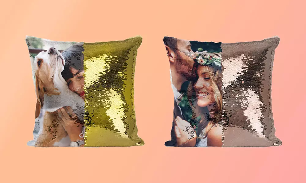 Magisches Foto-Paillettenkissen