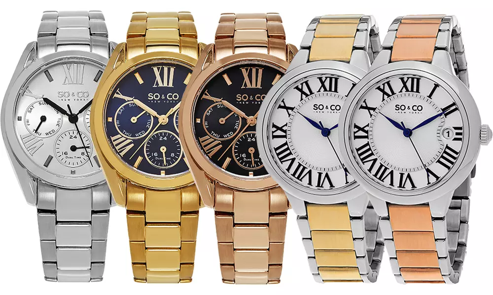 SO&CO New York Women's Multifunction Stainless Steel Watches - Primary Image