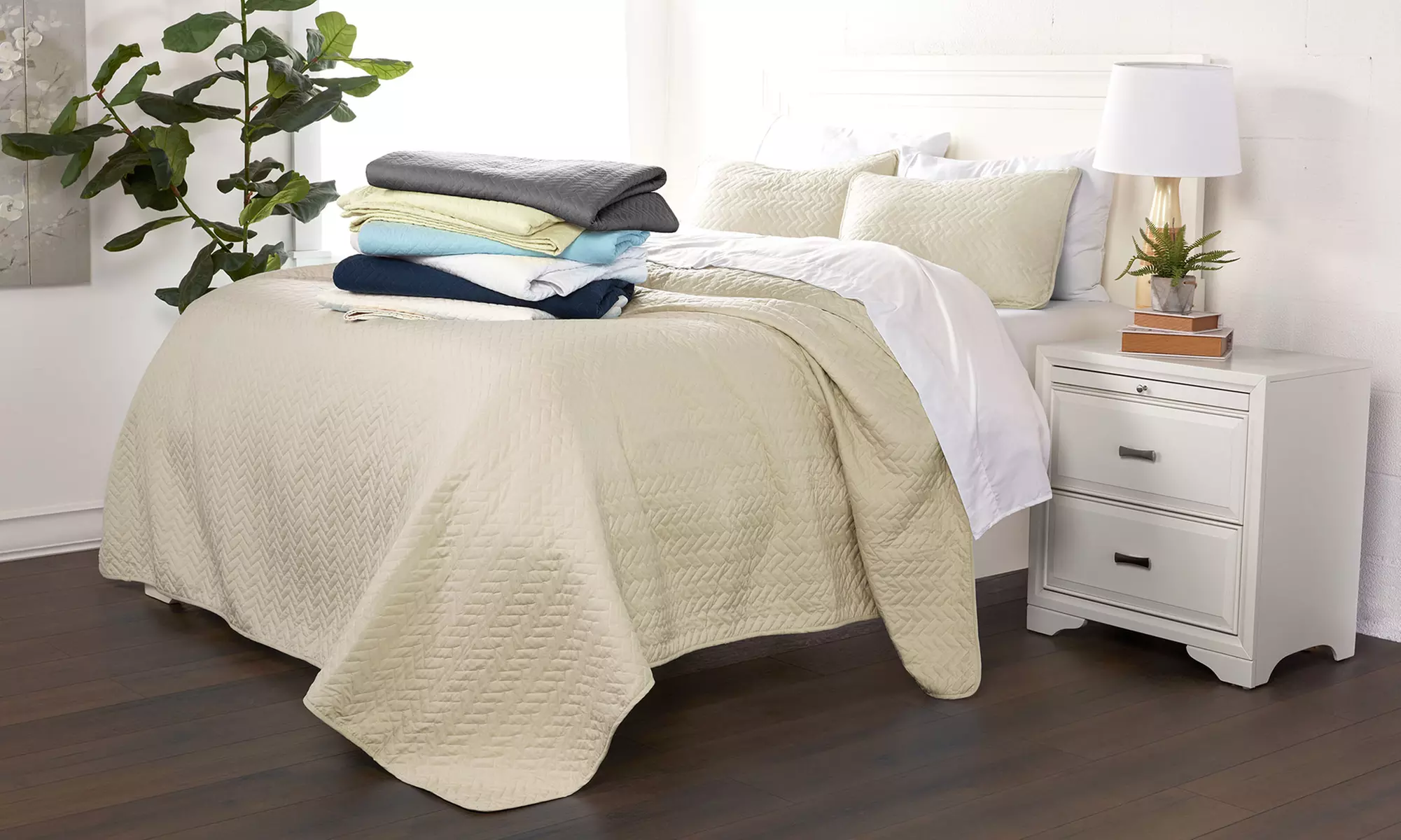 Sharon Osbourne Home Microfiber Hypoallergenic Down-Alternative Bedding Set (2- or 3-Piece) - Second Medium